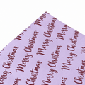 Papel Seda 500 Hojas 62x86cm MERRY CHRISTMAS Lavanda/Teja