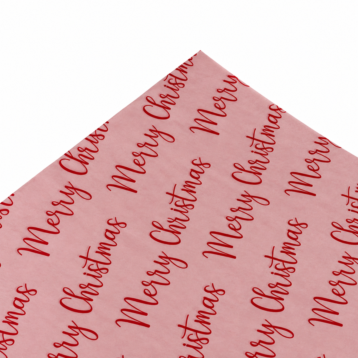 Papel Seda 25 hojas 86x62cm MERRY CHRISTMAS Rosa V./Rojo