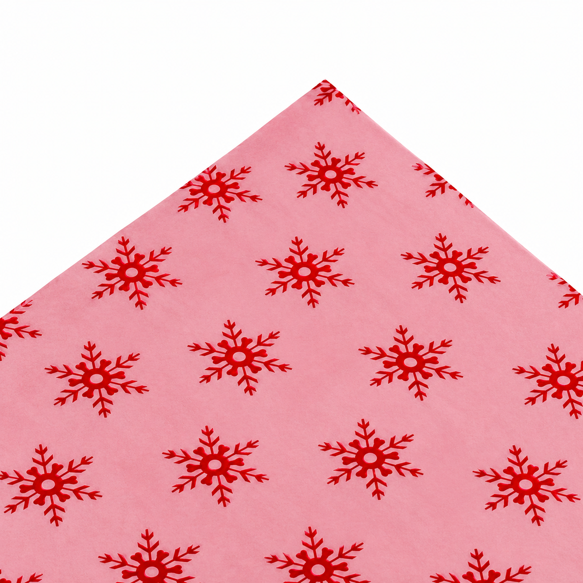 Tissue Paper 25 sheets 62x86cm SNOWFLAKE Candy Pink/Red