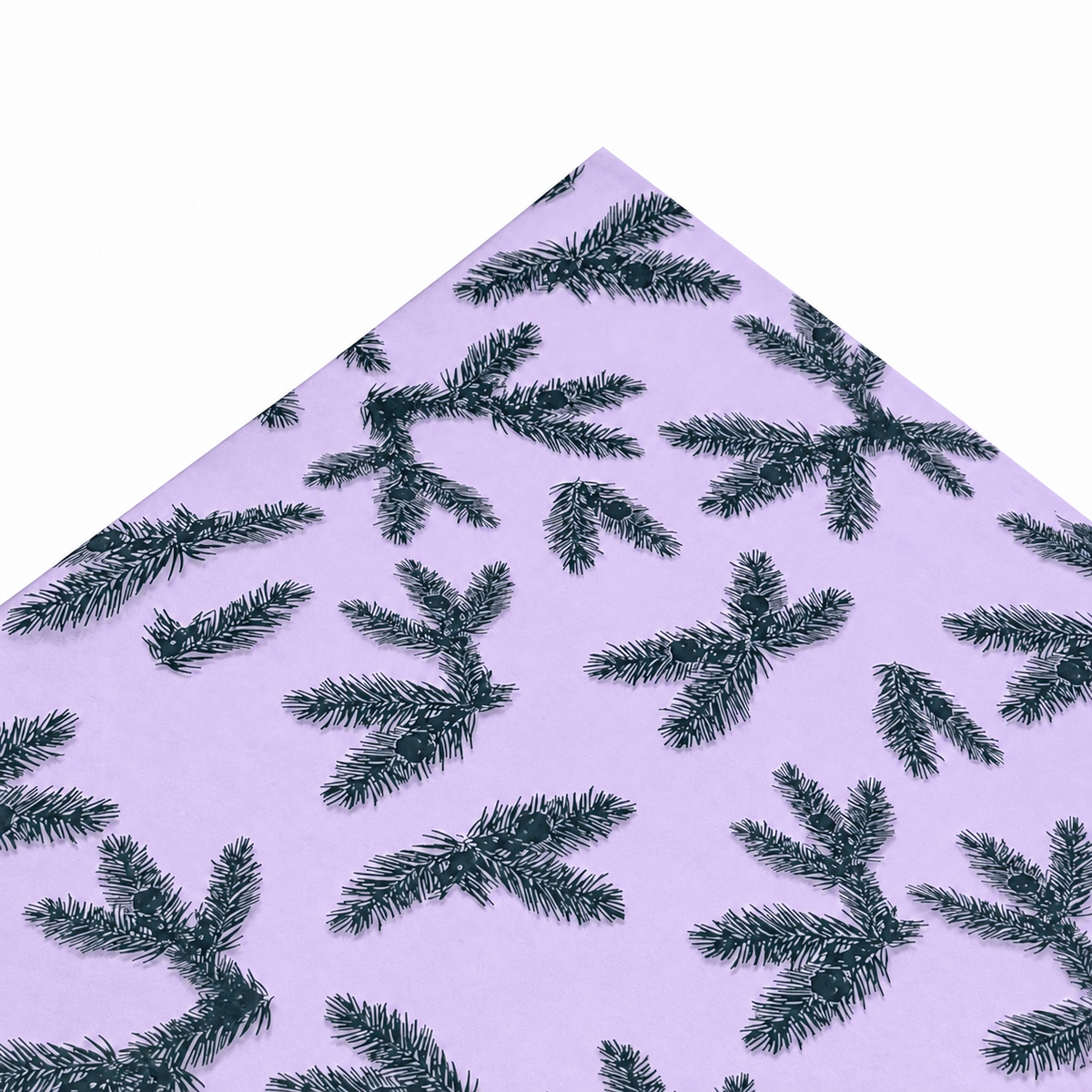 Papel Seda 25 hojas 86x62cm ABETO Lavanda/Verde Bosque