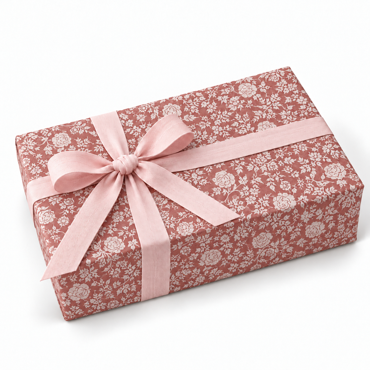 Kraft Paper Roll 70cm x 100m LIBERTY Vintage Pink/White