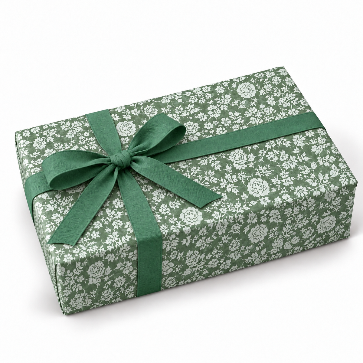 Kraft Roll 70cm x 100m LIBERTY Vintage Green/White
