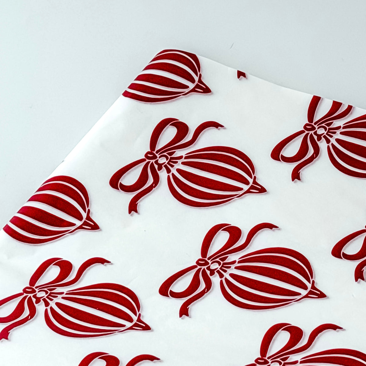 Papel Seda 25 Hojas 62x86cm XMAS BALL Rojo