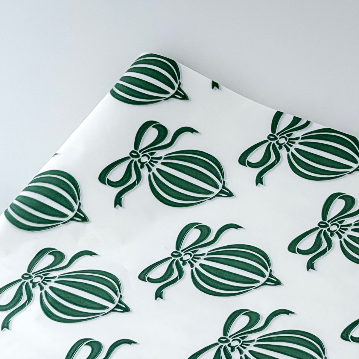 Papel Seda 25 Hojas 62x86cm XMAS BALL Verde Vintage