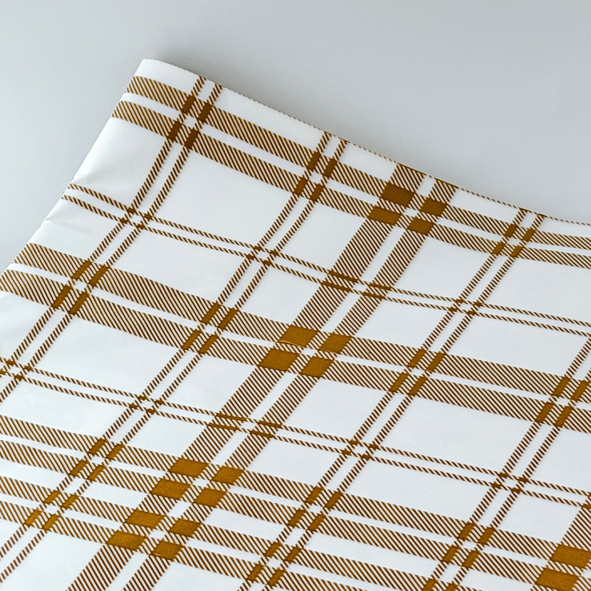 Papel Seda 25 Hojas 62x86cm TARTAN Mustard