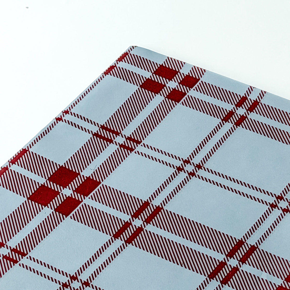 Papel Seda 500 Hojas 62x86cm TARTAN Azul Vintage/Rojo