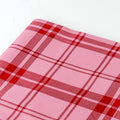 Papel Seda 500 Hojas 62x86cm TARTAN Candy Pink/Rojo