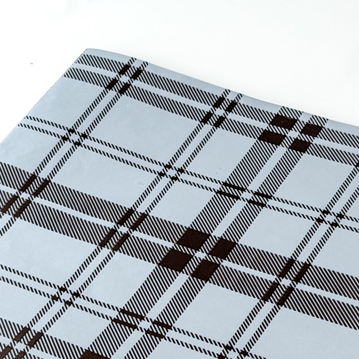 Papel Seda 500 Hojas 62x86cm TARTAN Azul Vintage/Chocolat