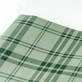 Papel Seda 25 Hojas 62x86cm TARTAN Verde Vintage/Verde Bosque