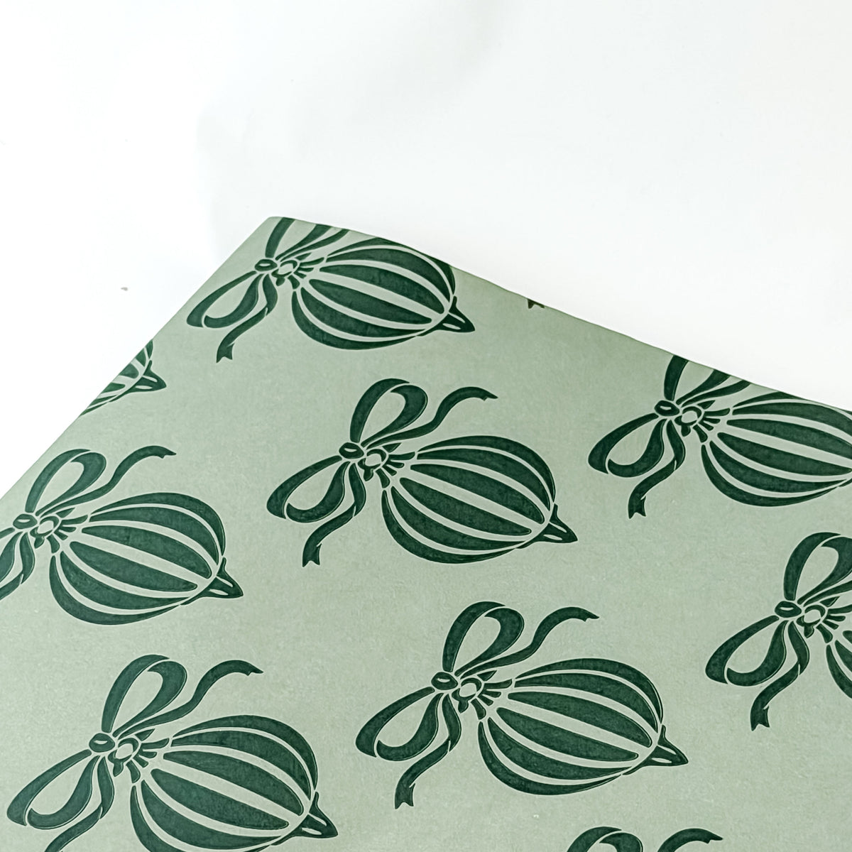 Papel Seda 500 Hojas 62x86cm XMAS BALL Verde Vintage/Verde Bosque
