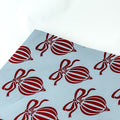 Papel Seda 500 Hojas 62x86cm XMAS BALL Azul Vintage/Rojo