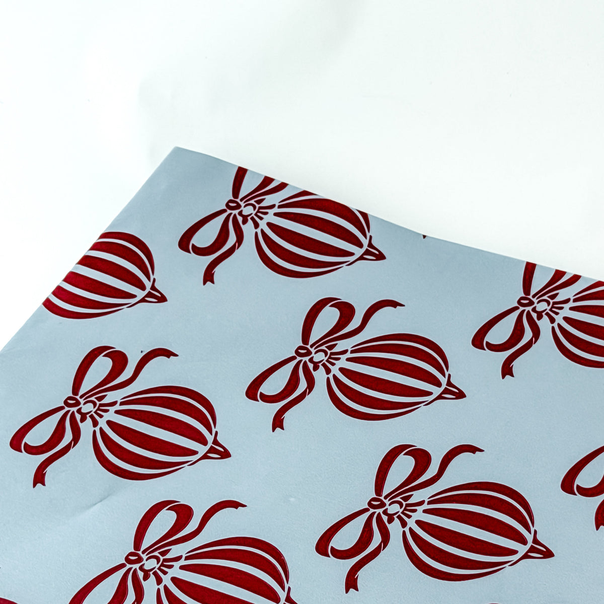 Papel Seda 500 Hojas 62x86cm XMAS BALL Azul Vintage/Rojo