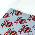 Papel Seda 25 Hojas 62x86cm XMAS BALL Azul Vintage/Rojo