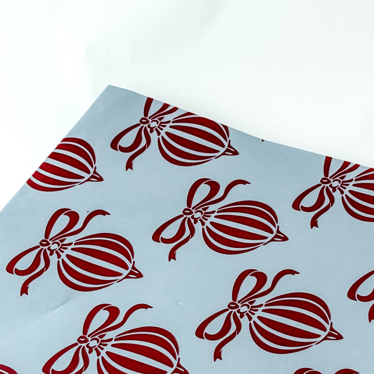 Papel Seda 25 Hojas 62x86cm XMAS BALL Azul Vintage/Rojo