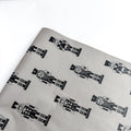 Papel Seda 500 Hojas 62x86cm NUTCRACKER Gris Hielo/Negro