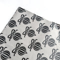 Papel Seda 500 Hojas 62x86cm XMAS BALL Gris Hielo/Negro