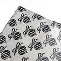 Papel Seda 25 Hojas 62x86cm XMAS BALL Gris Hielo/Negro
