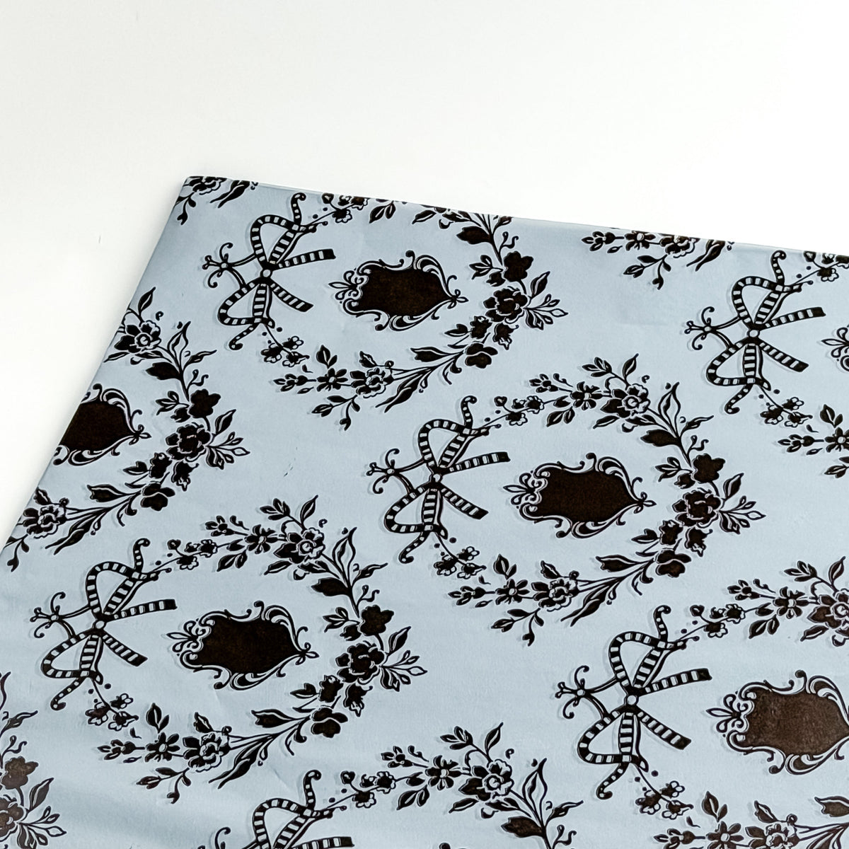 Papel Seda 500 Hojas 62x86cm CROWN Azul Vintage/Chocolat