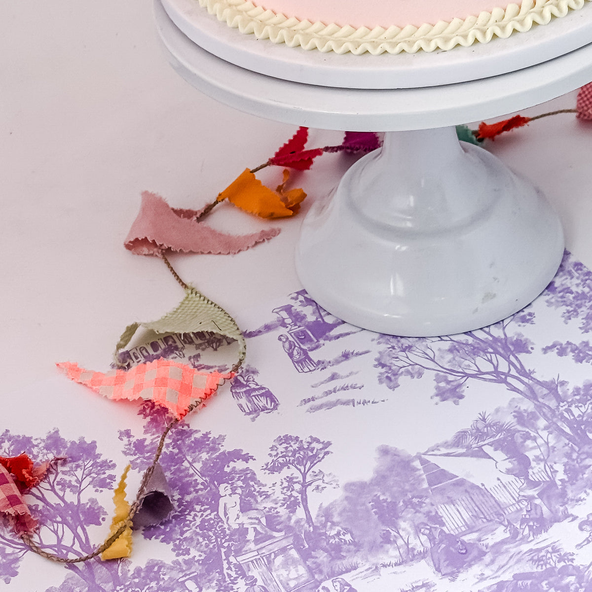 Manteles individuales de papel 30x40cm 20u. VINTAGE GARDEN Lavanda