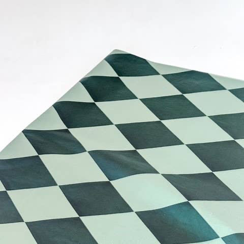 Papel Seda 25 hojas 86x62cm DIAMOND Verde Vintage/Verde B.