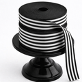 Cotton Ribbon MULTISTRIPES 35mm x 50m Negro