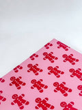 Papier de soie 25 feuilles 86x62cm GINGER Rose bonbon/Rouge