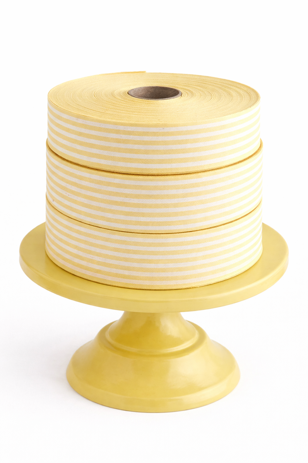 Cotton Ribbon 13 MINI 35mm x 50m Lemon/Crema