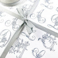 Bobina Luxury 70cm x 100m GRANDMA´S LETTERS Azul Vintage