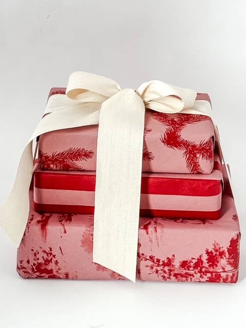 Bobine Kraft 70cm x 100m ABETO Rose Bonbon/Rouge