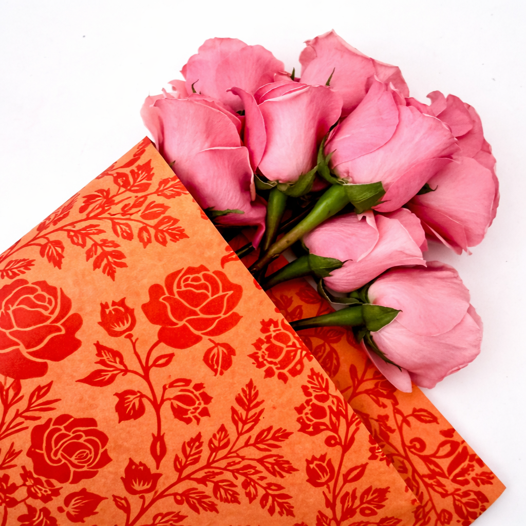 Ecowaterproof 70cm x 50m WILD ROSE Orange/Rojo
