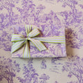 Bobina Kraft 70cm x 100m VINTAGE GARDEN Blanco/Lavanda