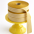 Cotton Ribbon MULTISTRIPES 35mm x 50m Mustard
