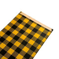Sobres Kraft Large 24 + 9 x 42 cm 100u VICHY Mustard/Negro