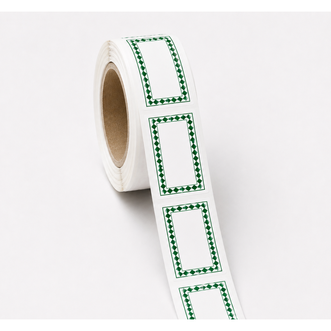 Etiquetas Rectangulares 70mm x 40mm  500 unidades DIAMOND Verde Vintage