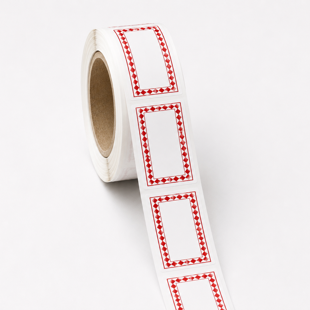 Etiquetas Rectangulares 70mm x 40mm 500 unidades DIAMOND Rojo