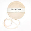 Cotton Ribbon UNICOLOR 15mm x 50m Crema