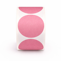 Etiquetas Redondas 50mm 500 unidades LISO Candy Pink