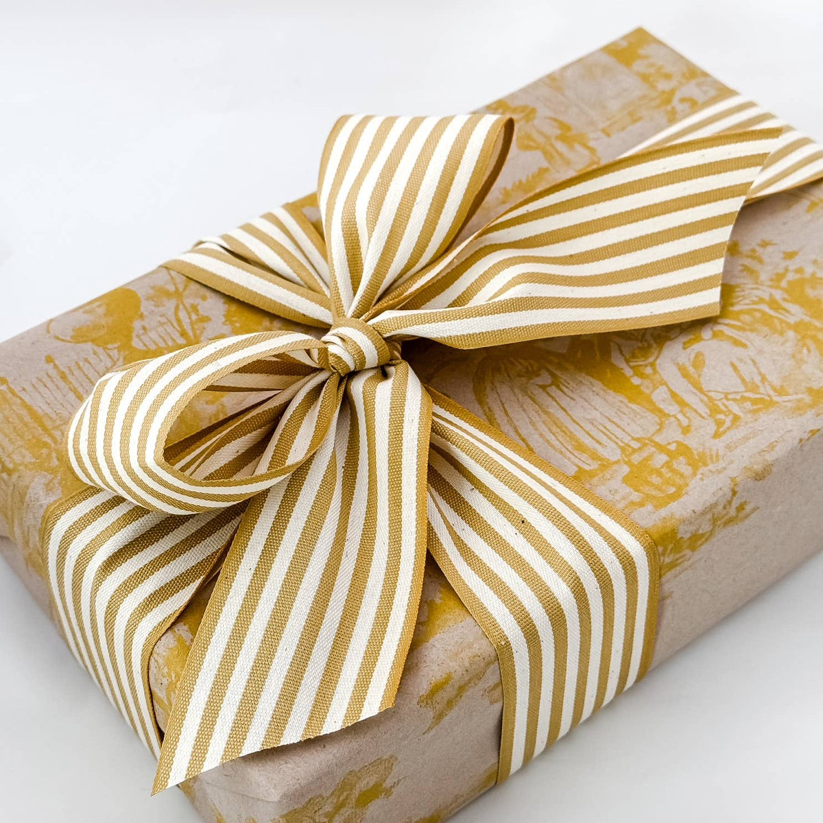 Cotton Ribbon 13 MAXI 55mm x 50m Mustard/Crema