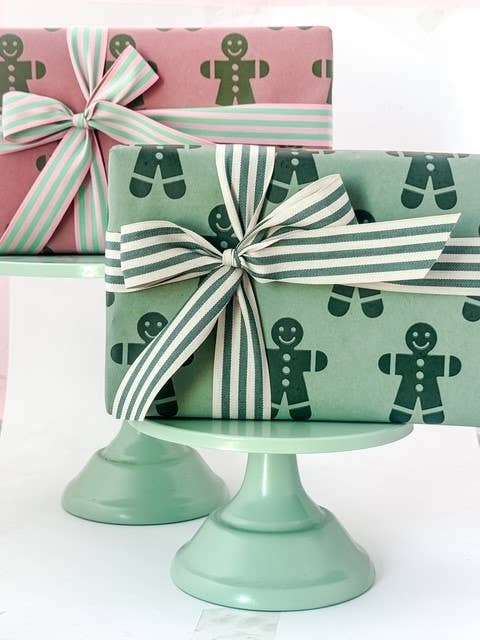 Bobine de papier kraft 70 cm x 100 m GINGER Vert Vintage/Vert Forêt