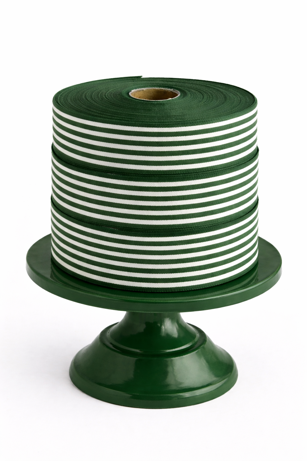 Cotton Ribbon 13 MINI 35mm x 50m Verde Bosque/Crema