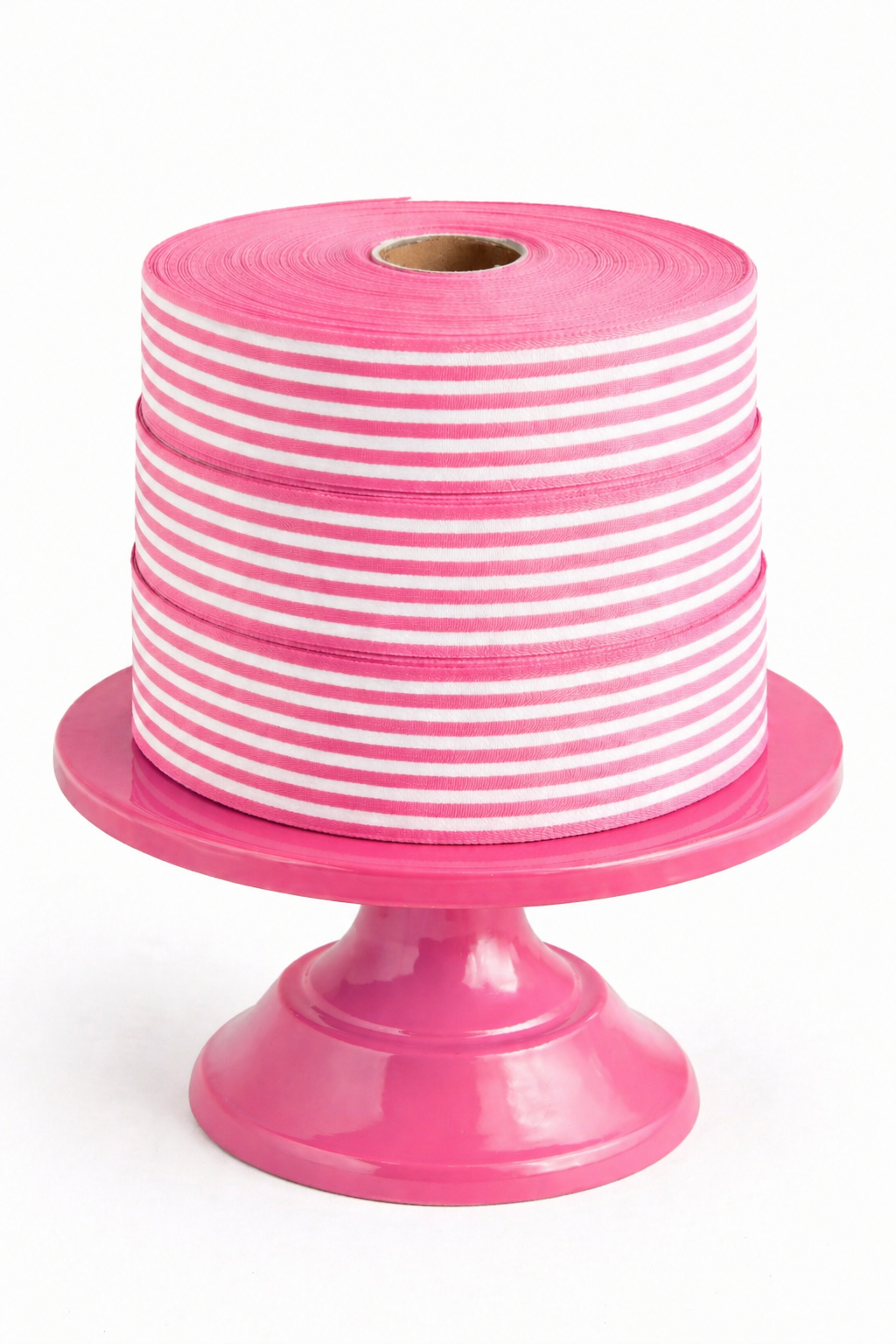 Cotton Ribbon 13 MINI 35mm x 50m Candy Pink/Crema