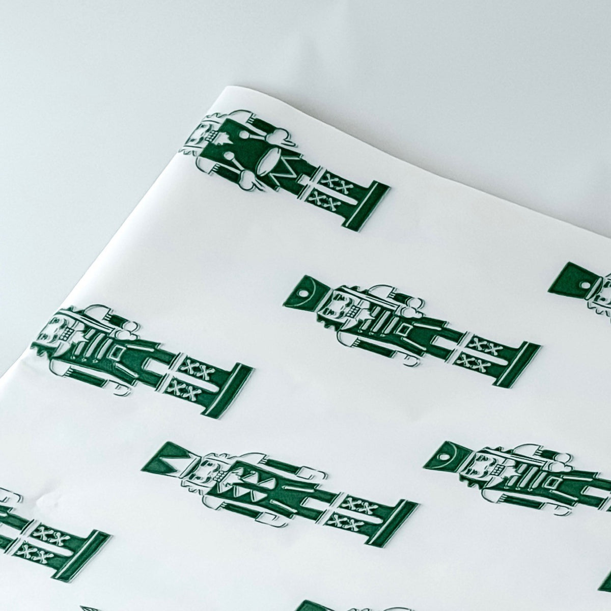 Papel Seda 500 Hojas 62x86cm NUTCRACKER Verde Vintage