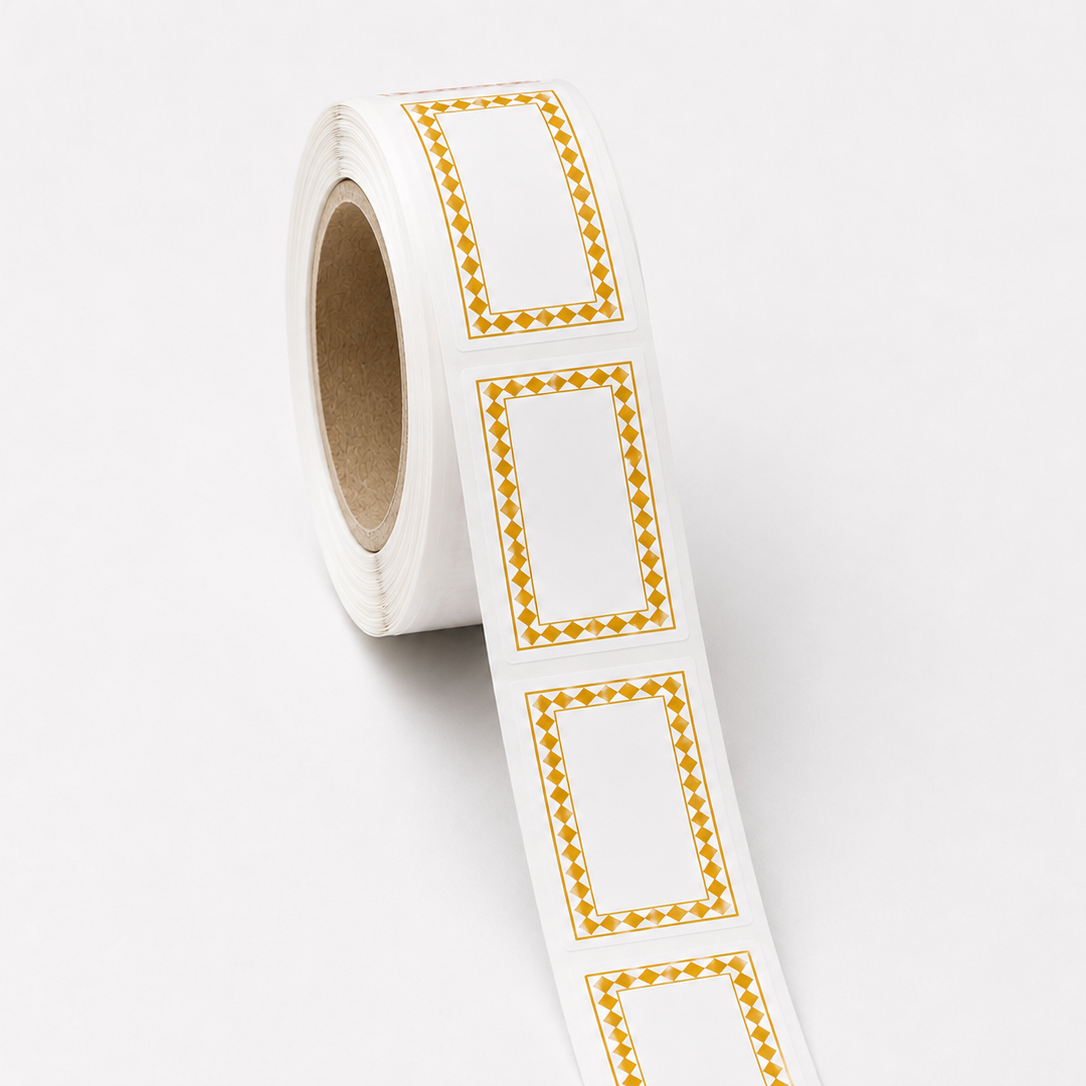Etiquetas Rectangulares 70mm x 40mm 500 unidades DIAMOND Mustard